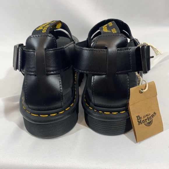 DR MARTENS TERRY SANDALS NWT BLACK SIZE 9L - Picture 2 of 6